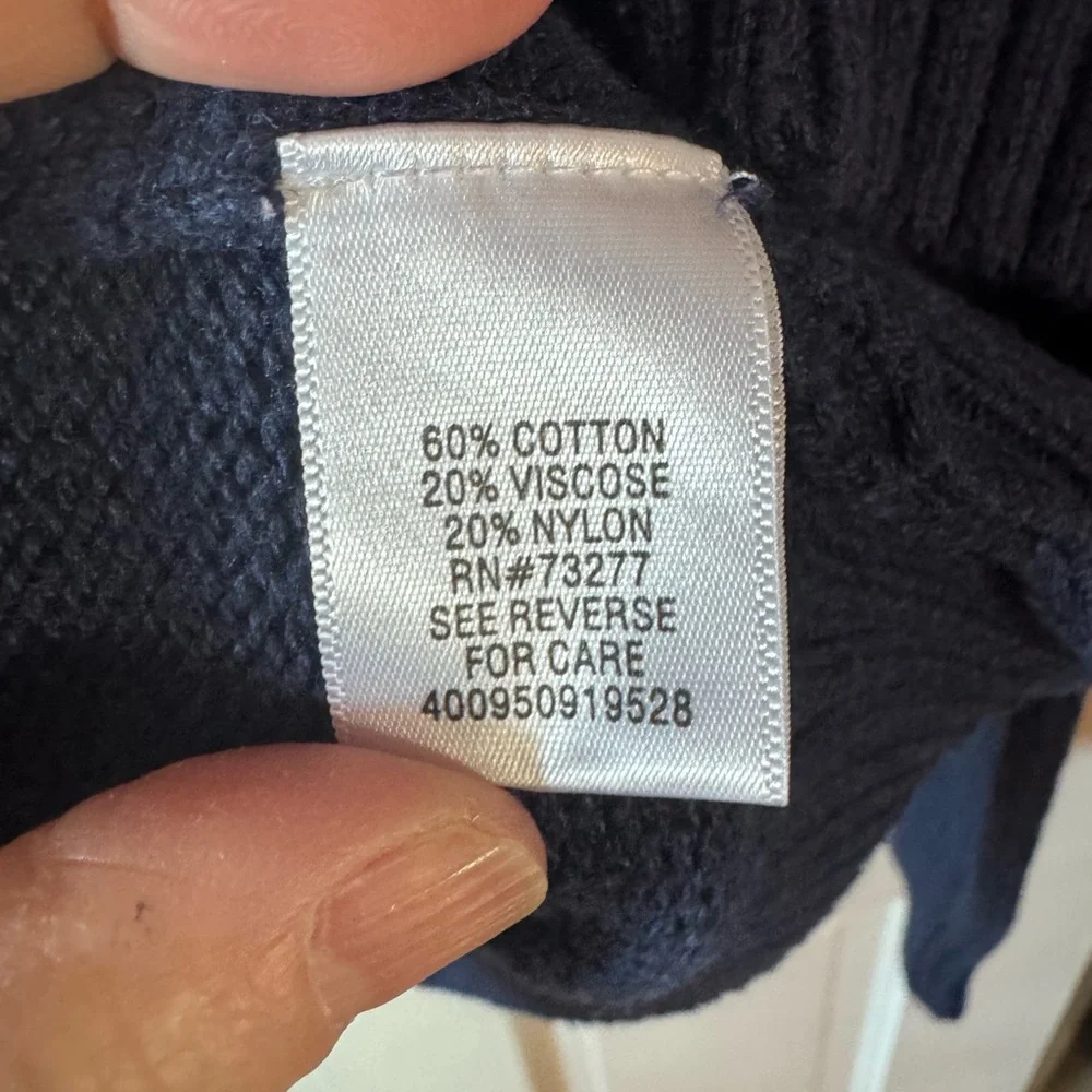 Croft & Barrow Men's Dark Blue Crewneck Sweater